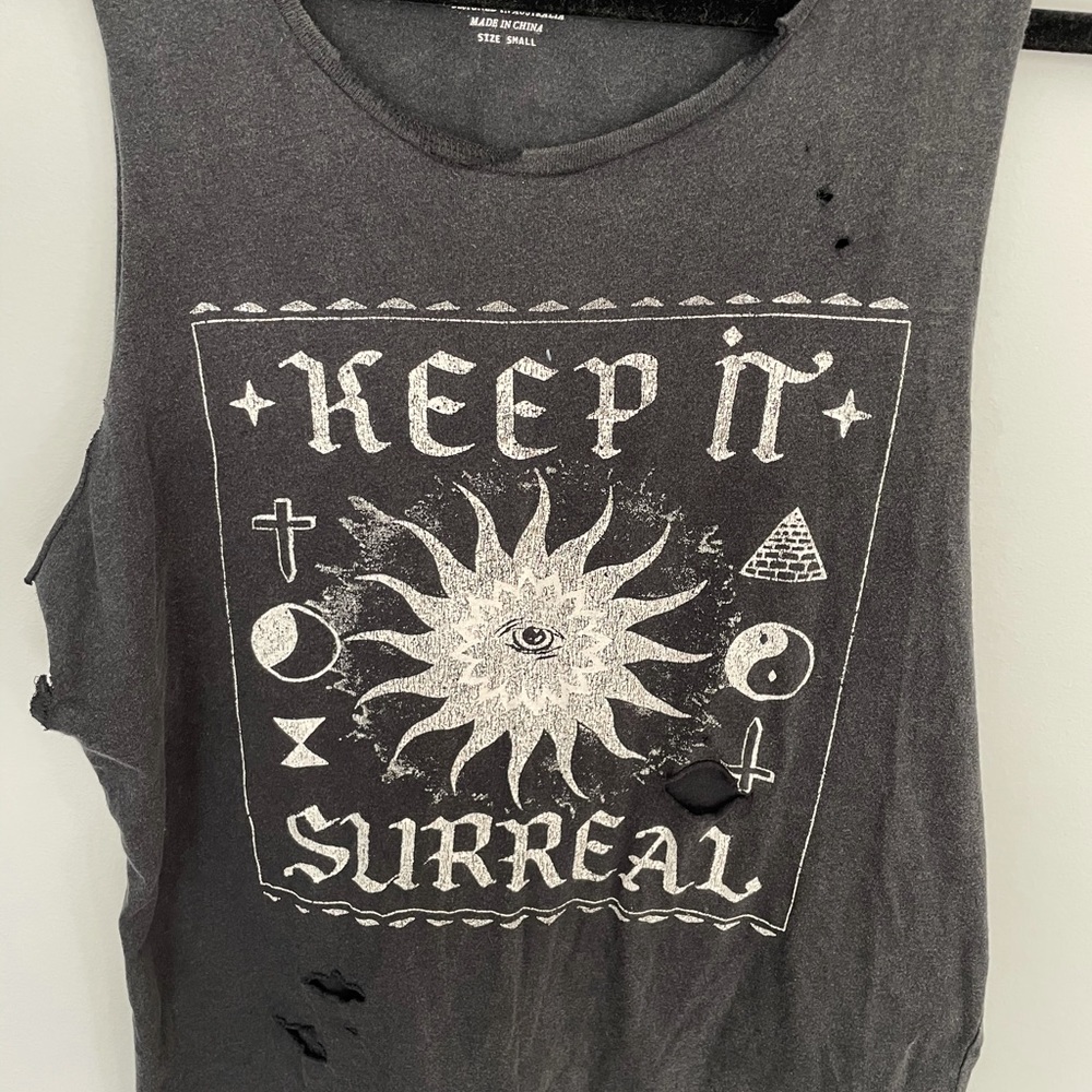 Urban Outfitters Distressed Cut Off Tank